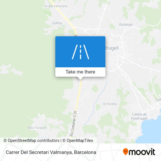 Carrer Del Secretari Valmanya map
