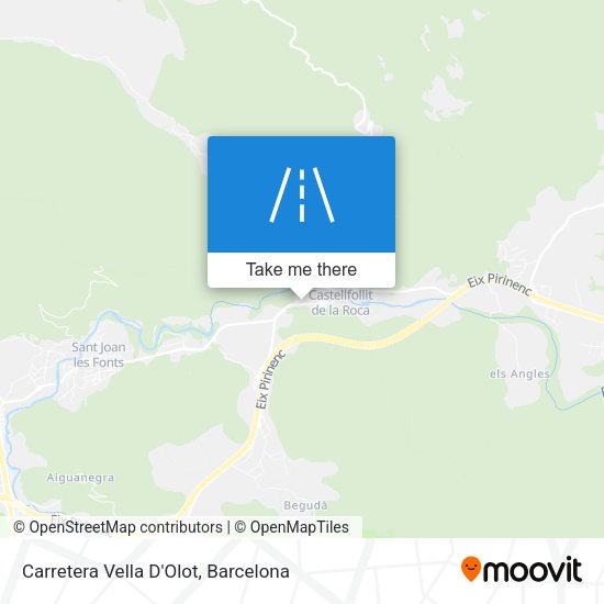 Carretera Vella D'Olot map