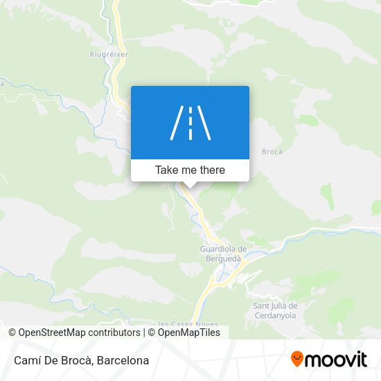 Camí De Brocà map