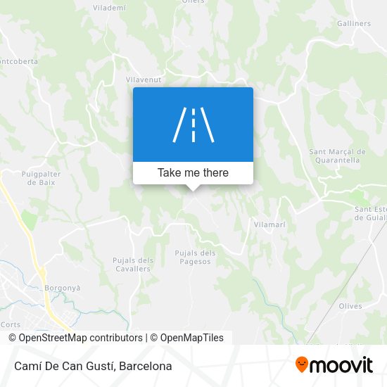 Camí De Can Gustí map