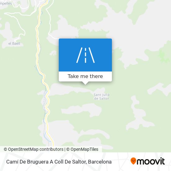 Camí De Bruguera A Coll De Saltor map