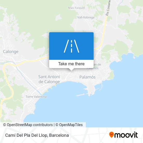 Camí Del Pla Del Llop map