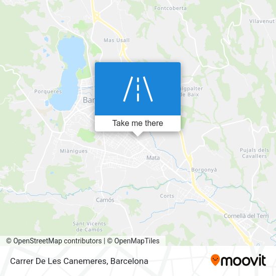 Carrer De Les Canemeres map