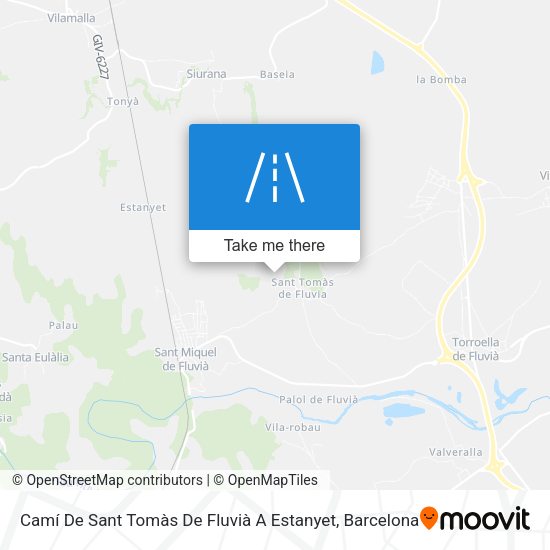 Camí De Sant Tomàs De Fluvià A Estanyet map