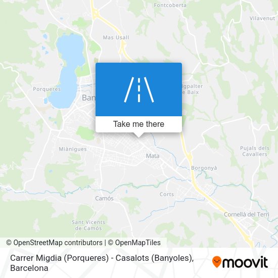 Carrer Migdia (Porqueres) - Casalots (Banyoles) map