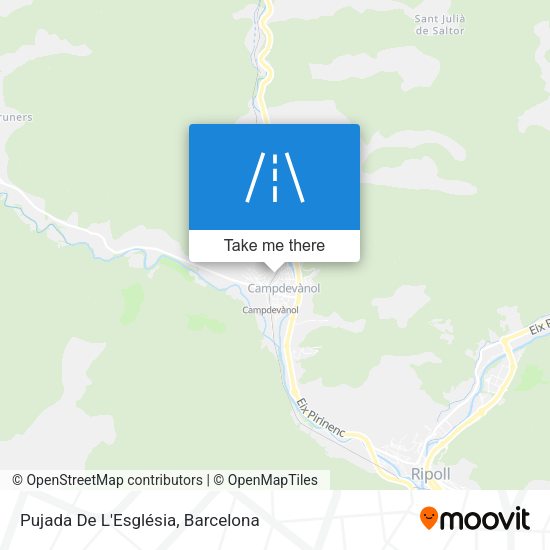 Pujada De L'Església map