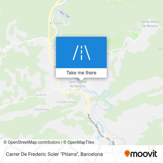 Carrer De Frederic Soler "Pitarra" map