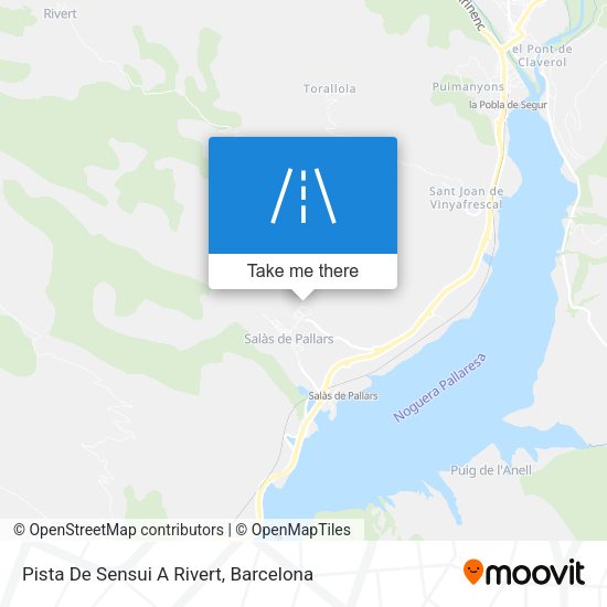 Pista De Sensui A Rivert map