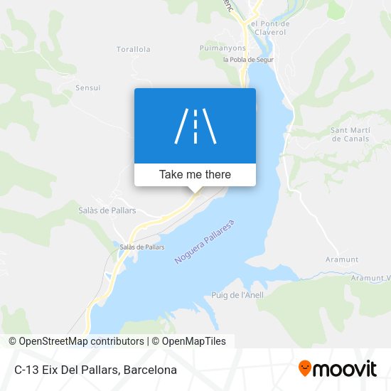 C-13 Eix Del Pallars map
