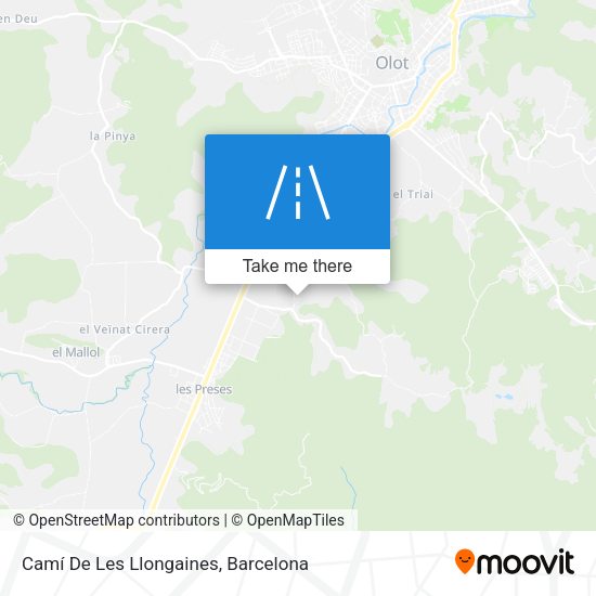 Camí De Les Llongaines map