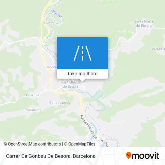 Carrer De Gonbau De Besora map