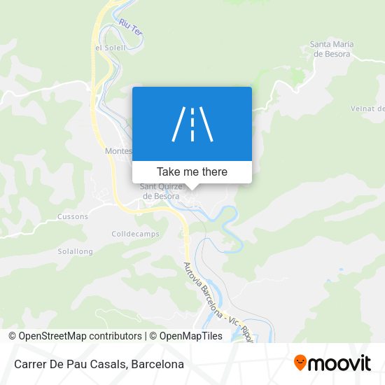 Carrer De Pau Casals map