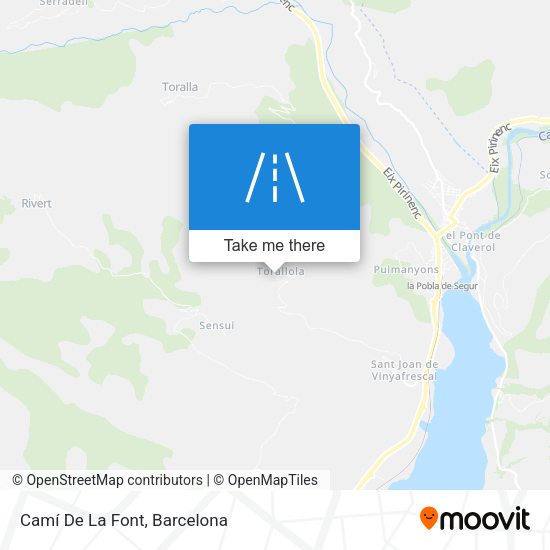 Camí De La Font map
