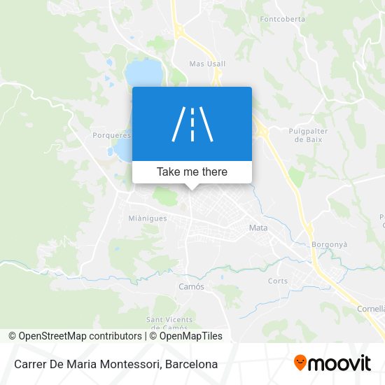 Carrer De Maria Montessori map