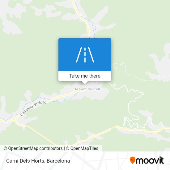 Camí Dels Horts map