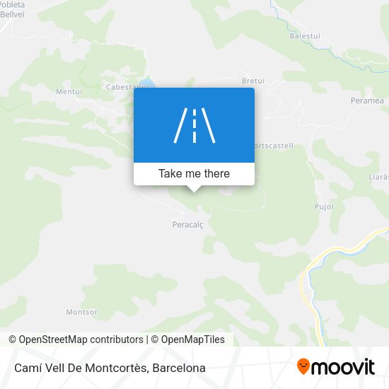 Camí Vell De Montcortès map
