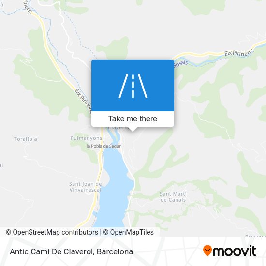 Antic Camí De Claverol map