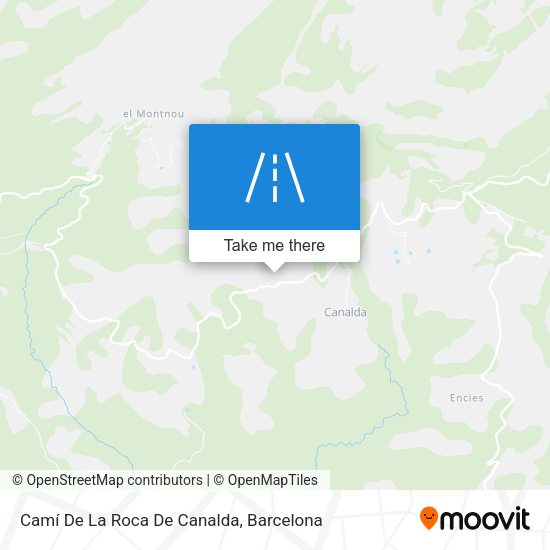 Camí De La Roca De Canalda map