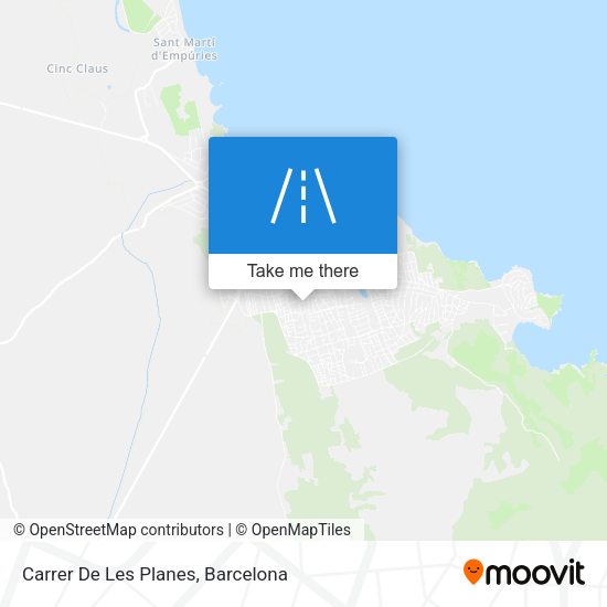 Carrer De Les Planes map