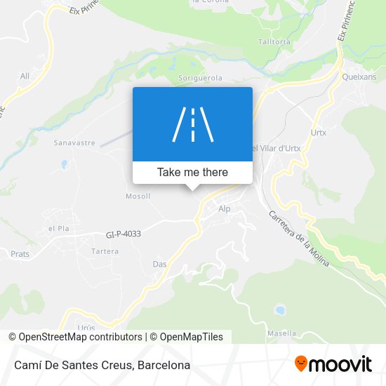 Camí De Santes Creus map