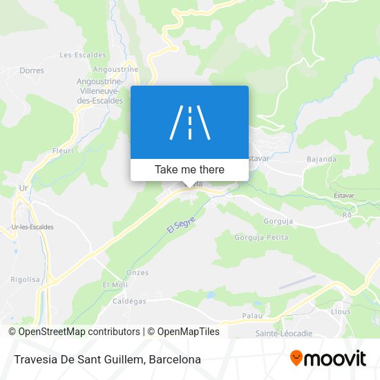 Travesia De Sant Guillem map