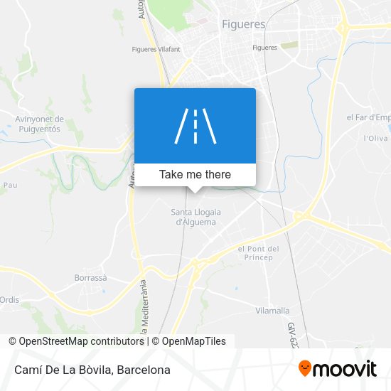 Camí De La Bòvila map