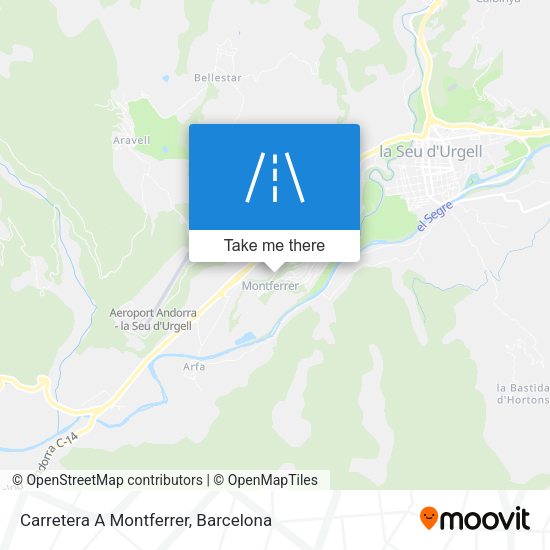 Carretera A Montferrer map