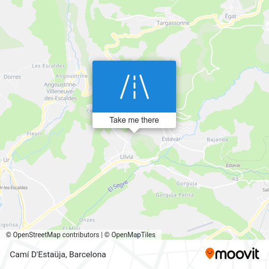 Camí D'Estaüja map