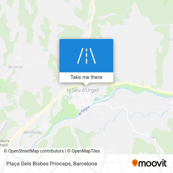 Plaça Dels Bisbes Princeps map