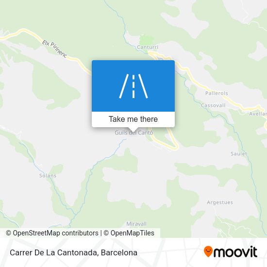 Carrer De La Cantonada map
