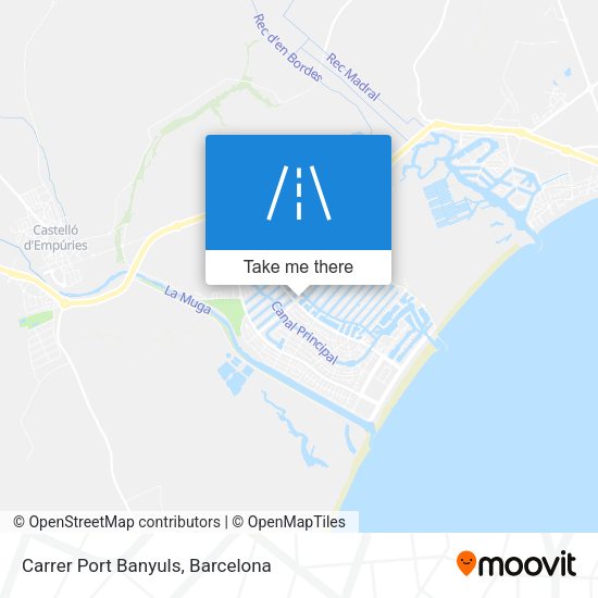 Carrer Port Banyuls map
