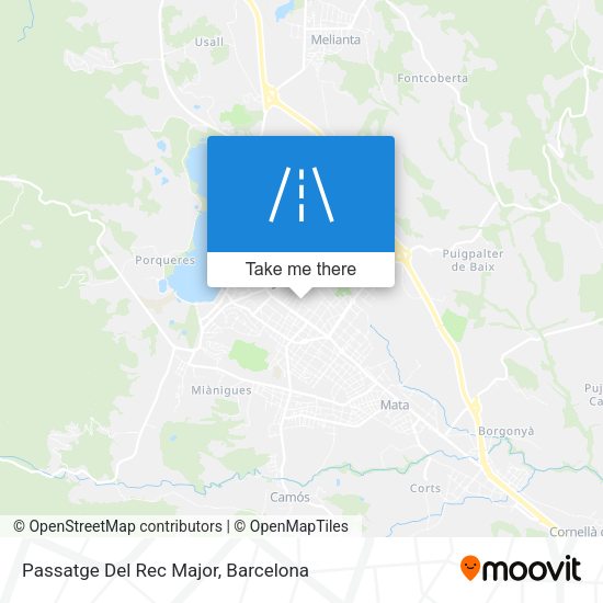Passatge Del Rec Major map