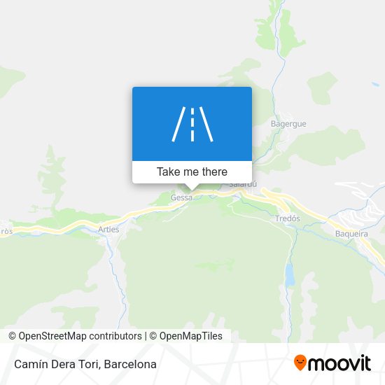 Camín Dera Tori map