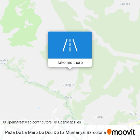 Pista De La Mare De Déu De La Muntanya map