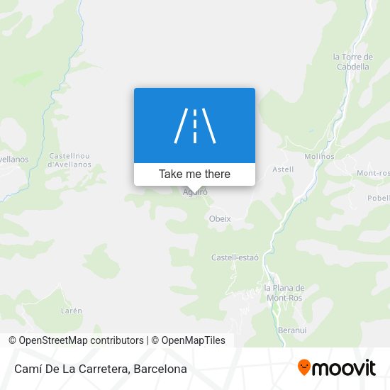 Camí De La Carretera map