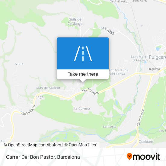 Carrer Del Bon Pastor map