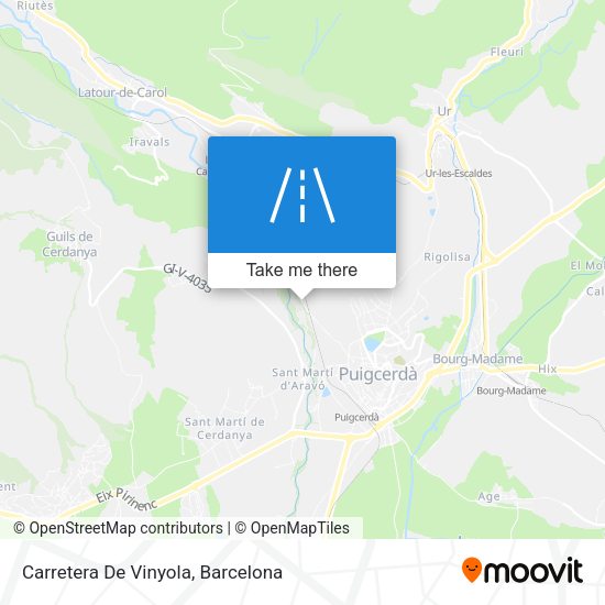 Carretera De Vinyola map