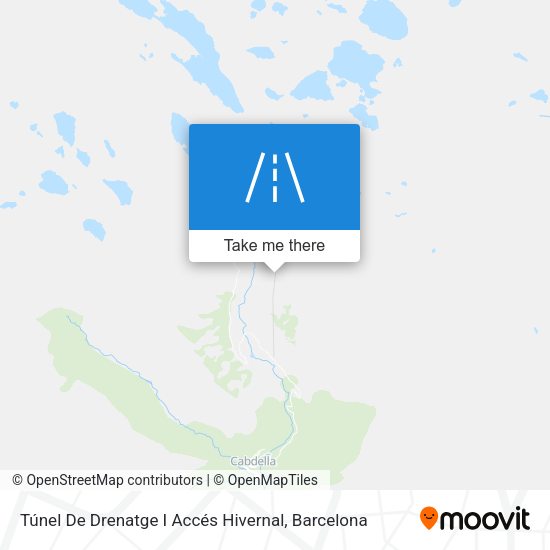 Túnel De Drenatge I Accés Hivernal map