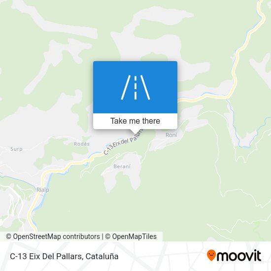 C-13 Eix Del Pallars map