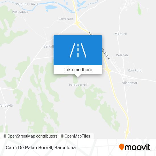 Camí De Palau Borrell map