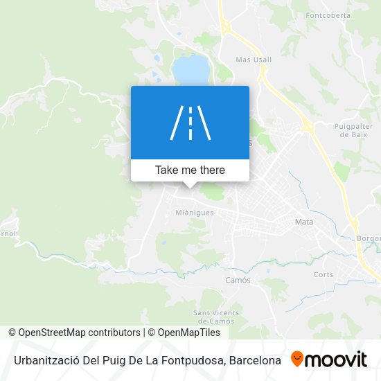 Urbanització Del Puig De La Fontpudosa map