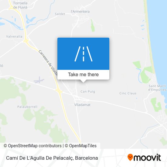 Camí De L'Agulla De Pelacalç map