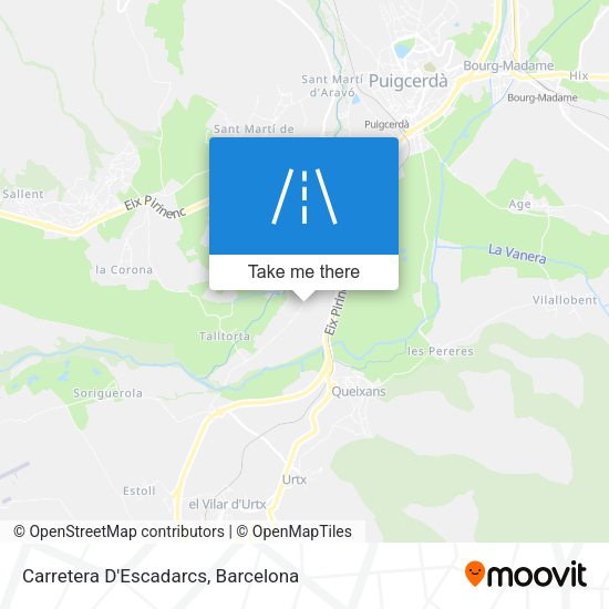 Carretera D'Escadarcs map