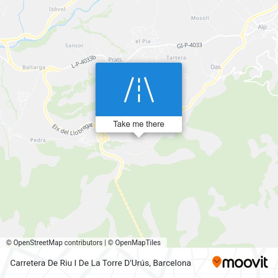 Carretera De Riu I De La Torre D'Urús map