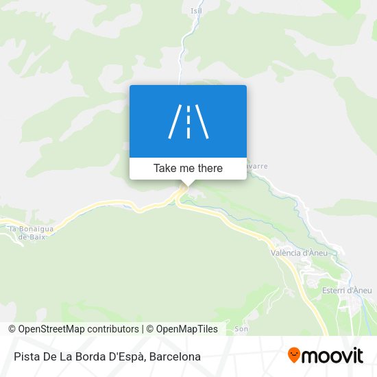 Pista De La Borda D'Espà map