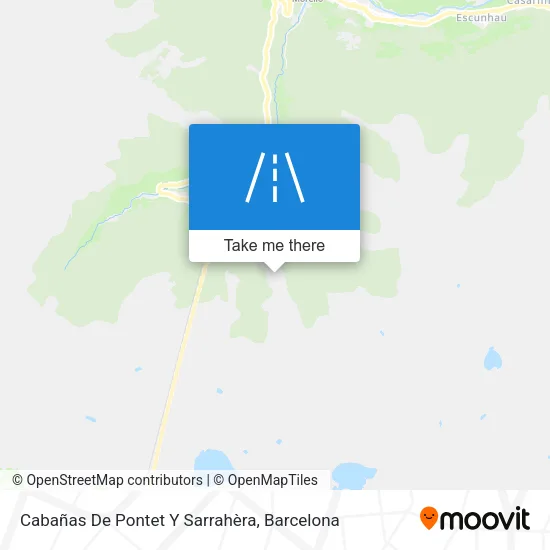 Cabañas De Pontet Y Sarrahèra map