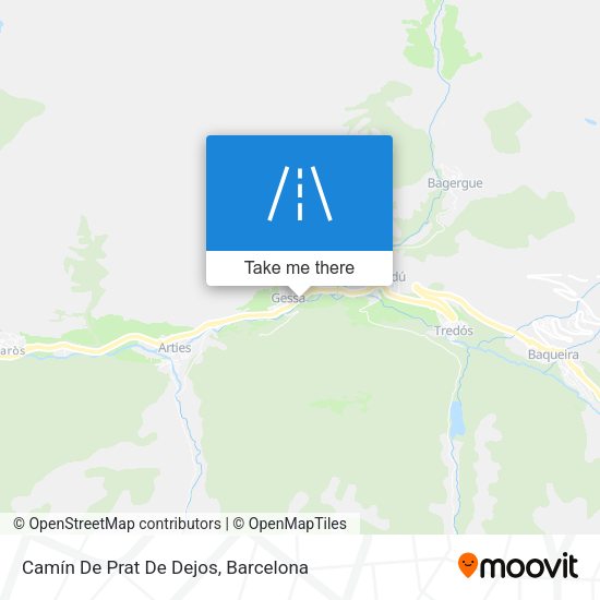 Camín De Prat De Dejos map