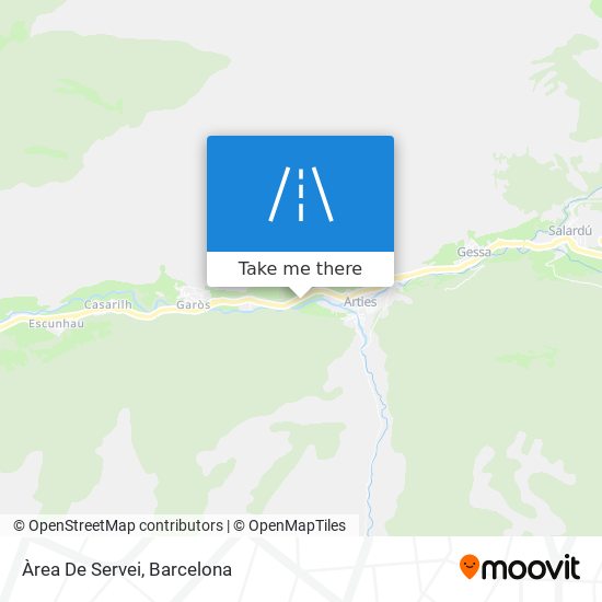 Àrea De Servei map