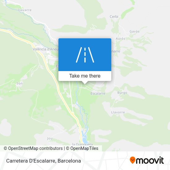 Carretera D'Escalarre map