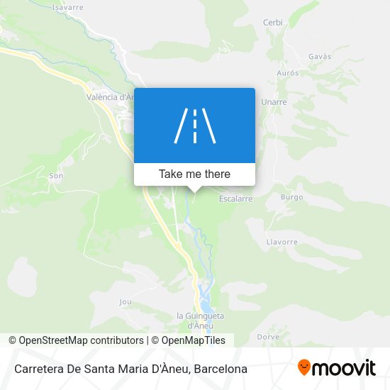 Carretera De Santa Maria D'Àneu map